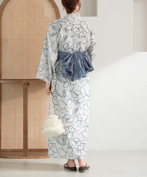 apres jour clair（アプレジュールクレア）の「【apres jour clair】アソート浴衣３点SET【ZOZOTOWN限定アイテム】（浴衣・レディース・ネイビー/ライトグレー/アイボリー・MEDIUM/SMALL）」の22枚目の写真