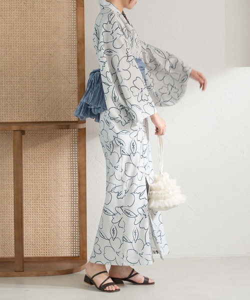 apres jour clair（アプレジュールクレア）の「【apres jour clair】アソート浴衣３点SET【ZOZOTOWN限定アイテム】（浴衣・レディース・ネイビー/ライトグレー/アイボリー・MEDIUM/SMALL）」の21枚目の写真