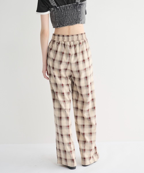 MERLOT（メルロー）の「チェックイージーパンツ（その他パンツ・レディース・ベージュ/ピンク/ブラック・FREE）」の19枚目の写真