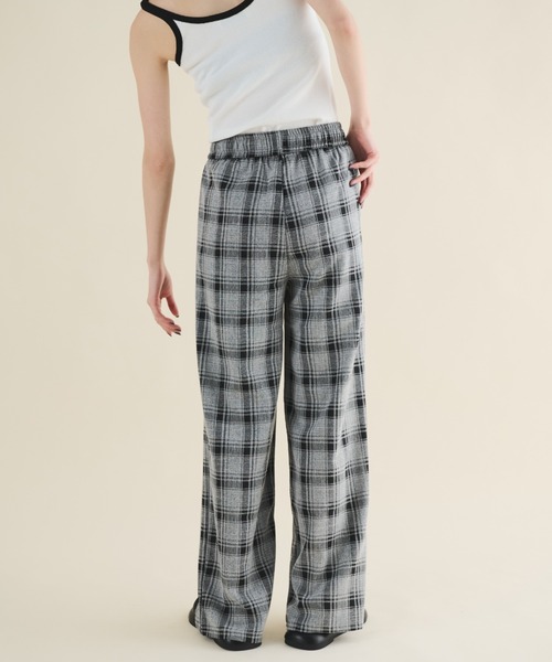 MERLOT（メルロー）の「チェックイージーパンツ（その他パンツ・レディース・ベージュ/ピンク/ブラック・FREE）」の8枚目の写真