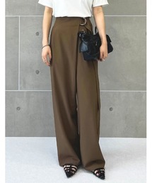 Re:EDIT | [神山まりあさん着用][2024 SUMMER COLLECTION][低身長サイズ有]ビエラライクラップパンツ(その他パンツ)