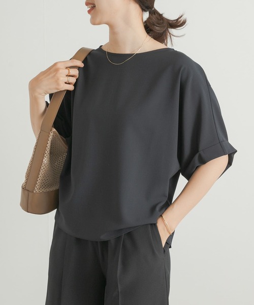 URBAN RESEARCH DOORS(アーバンリサーチドアーズ)の「バックタックドルマンブラウス(シャツ/ブラウス・レディース・ネイビー/グレー系その他・MEDIUM)」の7枚目の写真