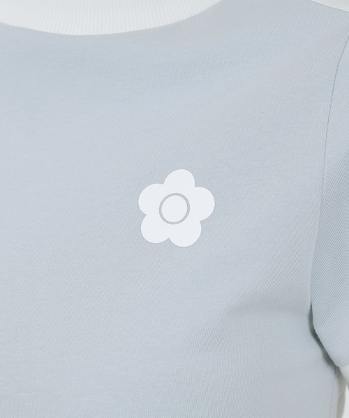 MARY QUANT（マリークワント）の「バイカラーラインデイジー Tシャツ（Tシャツ/カットソー・レディース・ホワイト/ピンク/ブルー/ブラック・M）」の16枚目の写真