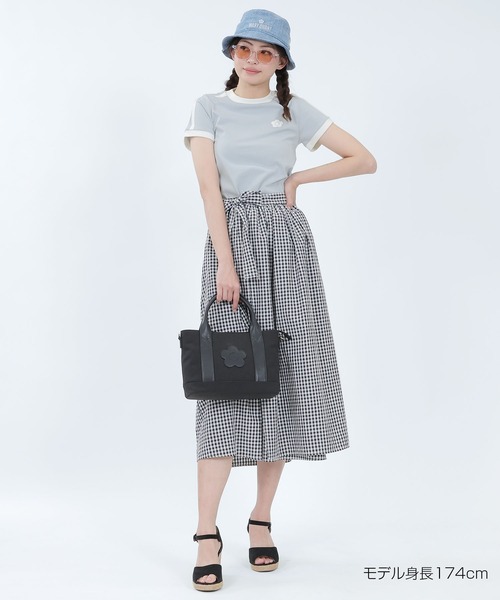 MARY QUANT（マリークワント）の「バイカラーラインデイジー Tシャツ（Tシャツ/カットソー・レディース・ホワイト/ピンク/ブルー/ブラック・M）」の6枚目の写真