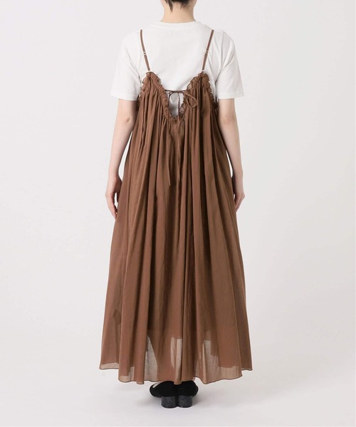 SLOBE IENA（スローブイエナ）の「《WEB限定/追加3》コットンガーゼ ギャザーワンピース（ワンピース・レディース・ブラック/ブラウン・FREE）」の15枚目の写真