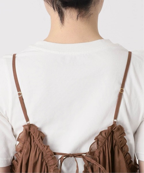 SLOBE IENA（スローブイエナ）の「《WEB限定/追加3》コットンガーゼ ギャザーワンピース（ワンピース・レディース・ブラック/ブラウン・FREE）」の17枚目の写真