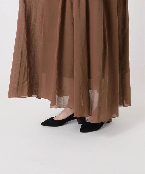 SLOBE IENA（スローブイエナ）の「《WEB限定/追加3》コットンガーゼ ギャザーワンピース（ワンピース・レディース・ブラック/ブラウン・FREE）」の21枚目の写真