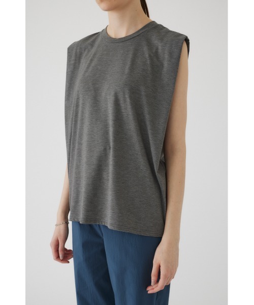 RIM.ARK（リムアーク）の「Smooth texture square tops（Tシャツ/カットソー・レディース・ライトブルー/杢グレー/ホワイト/ネイビー・FREE）」の21枚目の写真