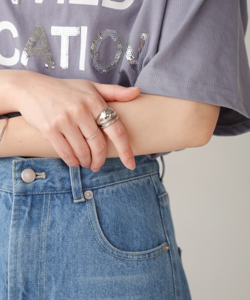 Bou Jeloud（ブージュルード）の「Ｗメタルリング（リング・レディース・ゴールド/シルバー・ONESIZE）」の4枚目の写真