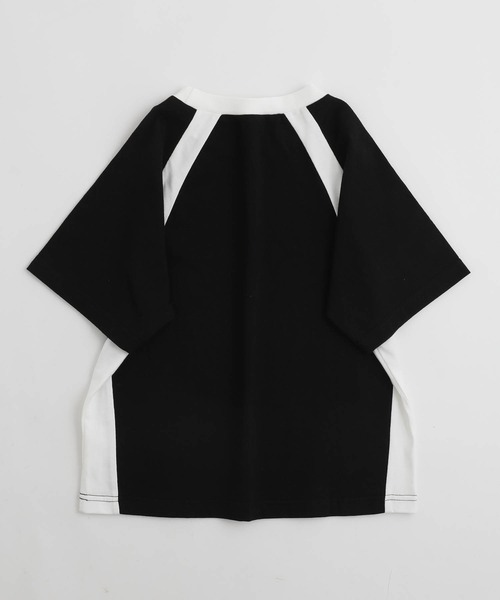 URBAN CHERRY（アーバンチェリー）の「【U.TRACK】ロゴプリントオーバーサイズゲームシャツ（Tシャツ/カットソー・キッズ・ブラック/ホワイト・110cm/120cm/130cm/140cm/150cm）」の6枚目の写真