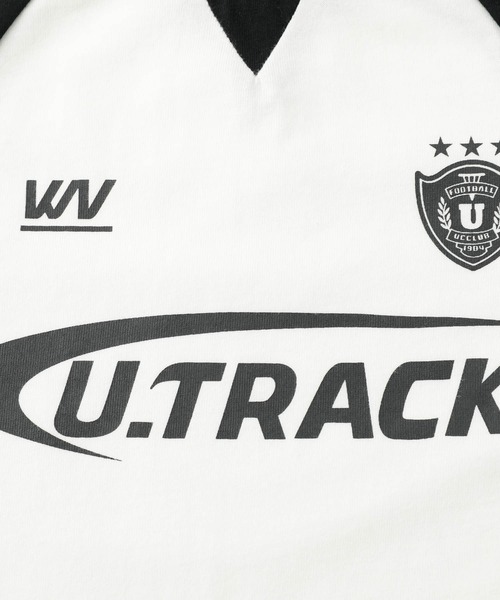 URBAN CHERRY（アーバンチェリー）の「【U.TRACK】ロゴプリントオーバーサイズゲームシャツ（Tシャツ/カットソー・キッズ・ブラック/ホワイト・110cm/120cm/130cm/140cm/150cm）」の13枚目の写真