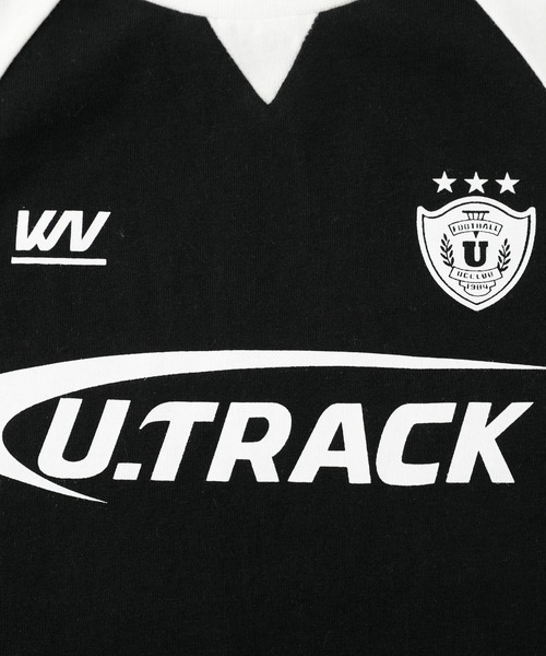 URBAN CHERRY（アーバンチェリー）の「【U.TRACK】ロゴプリントオーバーサイズゲームシャツ（Tシャツ/カットソー・キッズ・ブラック/ホワイト・110cm/120cm/130cm/140cm/150cm）」の15枚目の写真