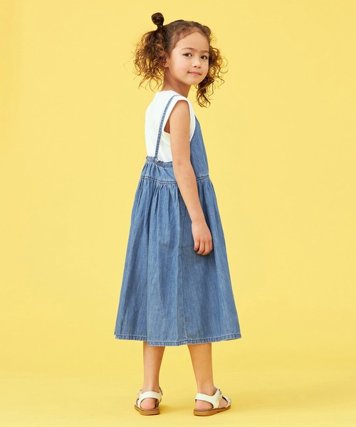 【公式サイト完売！定価15950円】Lee　ロッソ　デニム　ワンピース　キャミ ワンピース 「別注」Lee×ROSSO CAMISOLE FLARE SKIRT : ZOZOTOWN