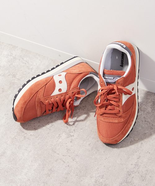 Saucony（サッカニー）の「SAUCONY JAZZ81 S70539（スニーカー・メンズ・チャコールグレー/ブラック/オレンジ・28cm/27cm/26cm）」の3枚目の写真