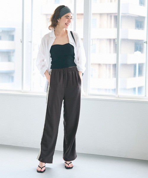 coca（coca）（コカ）の「サイドラインジョーゼットパンツ（その他