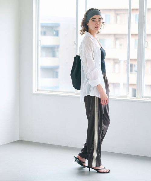 セール】サイドラインジョーゼットパンツ（その他パンツ）｜coca（coca