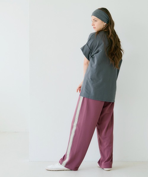 JOSEPH  サイドライン パンツ コカ coca カットジョーゼットサイドラインパンツ （Brown