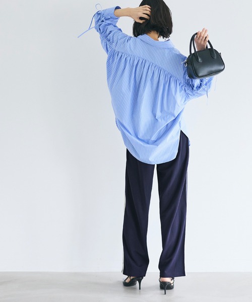 coca(coca)(コカ)の「サイドラインジョーゼットパンツ(その他パンツ・レディース・ネイビー/チャコール/ダークグリーン/ライトベージュ/ピンク系その他/ブラウン・SHORT/MEDIUM/LONG)」の19枚目の写真