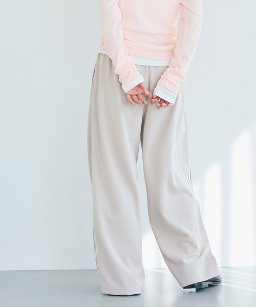 coca(coca)(コカ)の「サイドラインジョーゼットパンツ(その他パンツ・レディース・ネイビー/チャコール/ダークグリーン/ライトベージュ/ピンク系その他/ブラウン・SHORT/MEDIUM/LONG)」の21枚目の写真