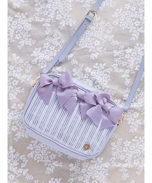 【セール】リボンプリーツショルダーバッグ（ショルダーバッグ）｜Maison de FLEUR（メゾンドフルール）