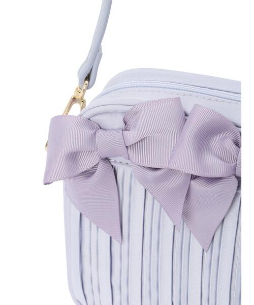 【セール】リボンプリーツショルダーバッグ（ショルダーバッグ）｜Maison de FLEUR（メゾンドフルール）