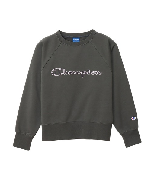 Champion(チャンピオン)の「【Champion/チャンピオン】レディース スポーツ テックウィーブテリークルーネックスウェットシャツ(スウェット・レディース・ブラック系その他/オリーブ/ピンク系その他7・LARGE/MEDIUM)」の1枚目の写真