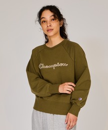 【Champion/チャンピオン】レディース スポーツ テックウィーブテリークルーネックスウェットシャツ
