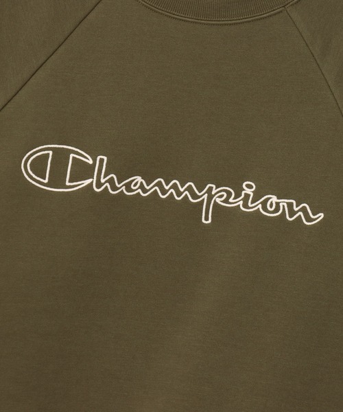 Champion(チャンピオン)の「【Champion/チャンピオン】レディース スポーツ テックウィーブテリークルーネックスウェットシャツ(スウェット・レディース・ブラック系その他/オリーブ/ピンク系その他7・LARGE/MEDIUM)」の11枚目の写真