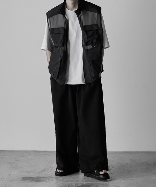 RUUBON（ルーボン）の「【RUUBON】damage wide sweat pants / ダメージワイドスウェットパンツ（スウェットパンツ・メンズ・ブラック/グレー・S/M/L）」の13枚目の写真