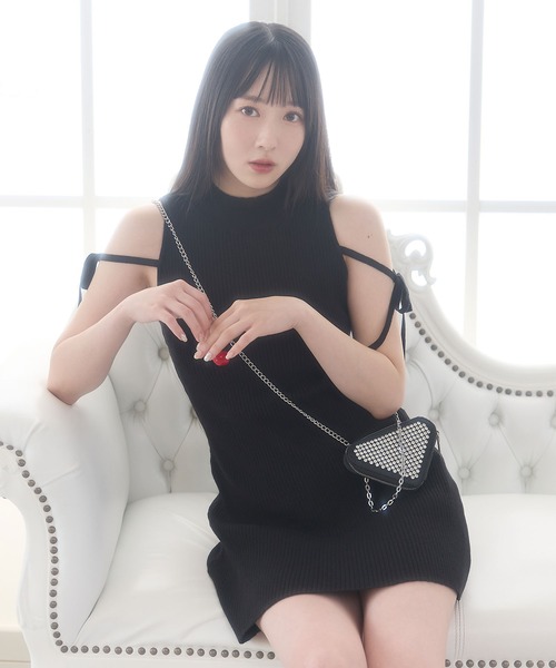 DearMyLoveMillor(ディアマイラブミラー)の「マイクロミニクリスタルショルダー(ショルダーバッグ・レディース・ブラック・FREE)」の8枚目の写真