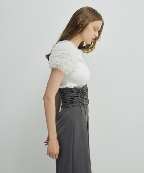 EIMY ISTOIRE(エイミーイストワール)の「ウエストコルセットパンツ(その他パンツ・レディース・ベージュ/ブラック/グレー・S/M)」の7枚目の写真