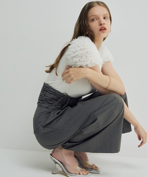 EIMY ISTOIRE(エイミーイストワール)の「ウエストコルセットパンツ(その他パンツ・レディース・ベージュ/ブラック/グレー・S/M)」の8枚目の写真