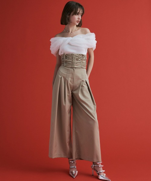 eimy istoire ウエストコルセットパンツ GLAY エイミーイストワール EIMY ISTOIRE ウエストコルセットパンツ