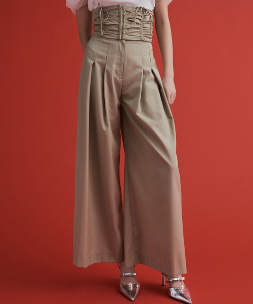 EIMY ISTOIRE(エイミーイストワール)の「ウエストコルセットパンツ(その他パンツ・レディース・ベージュ/ブラック/グレー・S/M)」の13枚目の写真