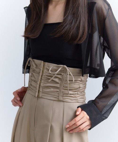 EIMY ISTOIRE(エイミーイストワール)の「ウエストコルセットパンツ(その他パンツ・レディース・ベージュ/ブラック/グレー・S/M)」の21枚目の写真