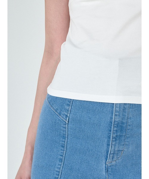 SNIDEL(スナイデル)の「カップインアシメタンク(タンクトップ・レディース・チャコールグレー/ブラック/ホワイト・FREE)」の9枚目の写真