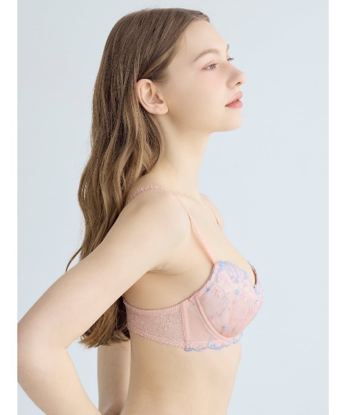 tutuanna（チュチュアンナ）の「[永遠のブラ]クラシカルエミリーブラ&ショーツセット（ブラ&ショーツ・レディース・クリーム/セージグリーン/ブラック/ピンク/グレー/ターコイズブルー/ホワイト/コーラルピンク・B65/A75/A70/A65/D80/D75/D70/D65/C80/C75/C70/C65/B75/B70/E70/E65）」の14枚目の写真