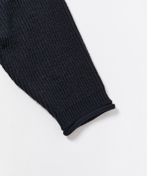 【セール】ルーズシルエット ハーフジップ ビッグカラー ニット プルオーバー / ユニセックス（ニット/セーター）｜ADAM ET ROPE'（アダムエロペ）