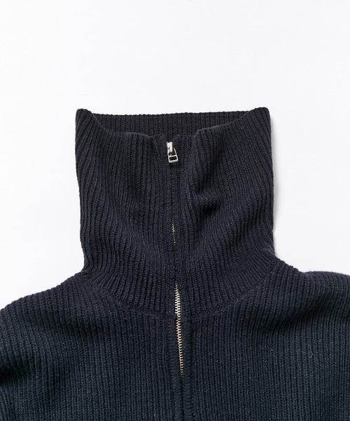 【セール】ルーズシルエット ハーフジップ ビッグカラー ニット プルオーバー / ユニセックス（ニット/セーター）｜ADAM ET ROPE'（アダムエロペ）