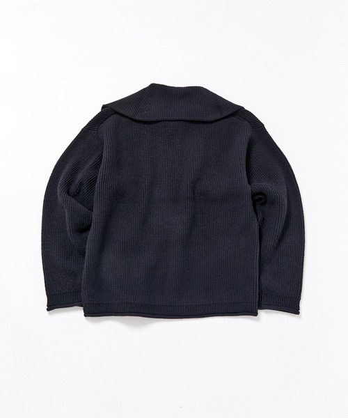 【セール】ルーズシルエット ハーフジップ ビッグカラー ニット プルオーバー / ユニセックス（ニット/セーター）｜ADAM ET ROPE'（アダムエロペ）