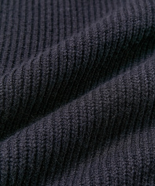 【セール】ルーズシルエット ハーフジップ ビッグカラー ニット プルオーバー / ユニセックス（ニット/セーター）｜ADAM ET ROPE'（アダムエロペ）