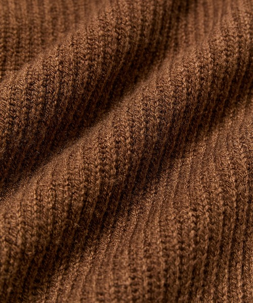 【セール】ルーズシルエット ハーフジップ ビッグカラー ニット プルオーバー / ユニセックス（ニット/セーター）｜ADAM ET ROPE'（アダムエロペ）