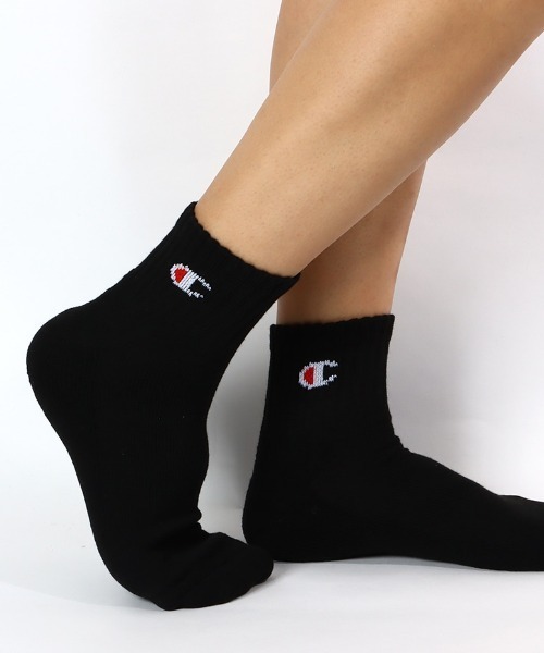 Champion(チャンピオン)の「Champion/チャンピオン クオーターレングスソックス3P(ソックス/靴下・メンズ・ブラック/マルチ/ホワイト・M/S/L)」の7枚目の写真