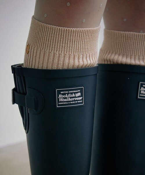 FREAK'S STORE（フリークスストア）の「Rockfish Weatherwear/ロックフィッシュ ウェザーウェア ORIGINAL MATT LONG RAINBOOTS/オリジナル マットロングレインブーツ（レインシューズ・レディース・ブラック/ナチュラル/ブルーグリーン・23.5cm/24.5cm）」の4枚目の写真