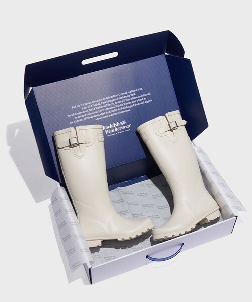 FREAK'S STORE（フリークスストア）の「Rockfish Weatherwear/ロックフィッシュ ウェザーウェア ORIGINAL MATT LONG RAINBOOTS/オリジナル マットロングレインブーツ（レインシューズ・レディース・ブラック/ナチュラル/ブルーグリーン・23.5cm/24.5cm）」の20枚目の写真