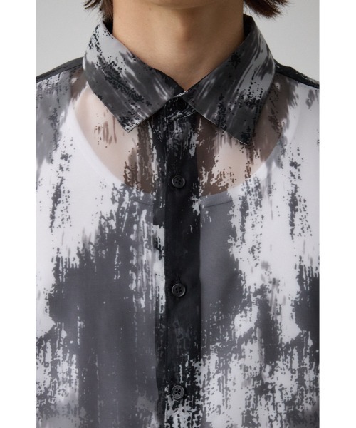 AZUL by moussy（アズールバイマウジー）の「シアー総柄長袖シャツ（シャツ/ブラウス・メンズ・グレー系その他/ブラック系その他/ホワイト系その他・FREE）」の19枚目の写真