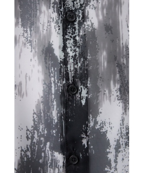 AZUL by moussy（アズールバイマウジー）の「シアー総柄長袖シャツ（シャツ/ブラウス・メンズ・グレー系その他/ブラック系その他/ホワイト系その他・FREE）」の17枚目の写真