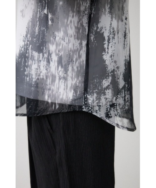 AZUL by moussy（アズールバイマウジー）の「シアー総柄長袖シャツ（シャツ/ブラウス・メンズ・グレー系その他/ブラック系その他/ホワイト系その他・FREE）」の16枚目の写真