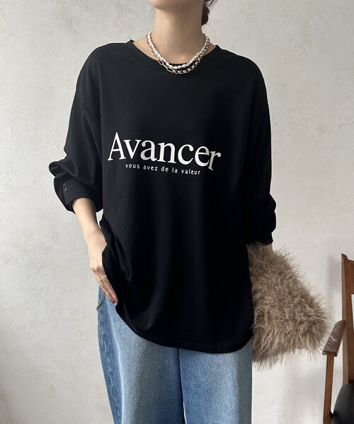 DouDou（ドゥドゥ）の「【WEB限定】AvancerシルケットロンTEE（Tシャツ/カットソー・レディース・グレー/オフホワイト/ブラック・FREE）」の21枚目の写真