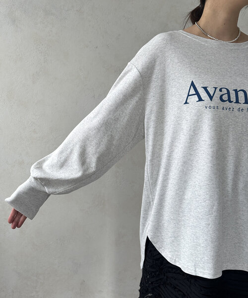 DouDou（ドゥドゥ）の「【WEB限定】AvancerシルケットロンTEE（Tシャツ/カットソー・レディース・グレー/オフホワイト/ブラック・FREE）」の11枚目の写真